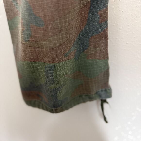Da-Nang Camo Cargo Pants Embroidered Womens Sz Small Silk Cotton Straight Leg - Picture 10 of 16